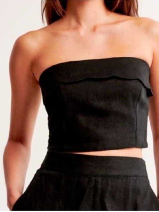 Abercrombie & Fitch Other - Abercrombie & Fitch Linen-Blend Black Outfit Sz-S